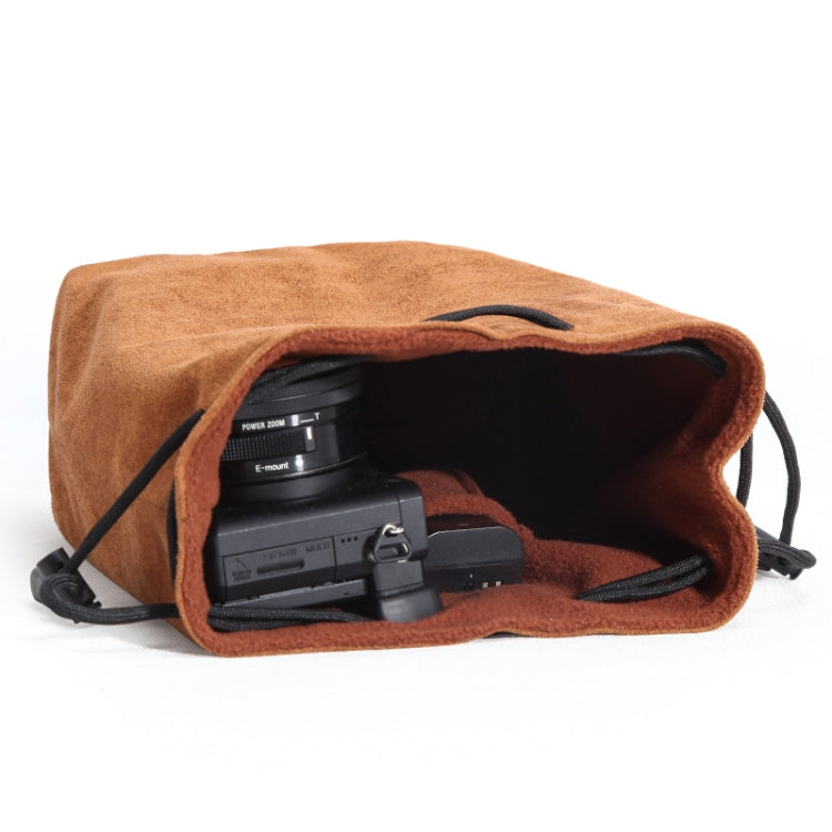 S.C.COTTON Liner Shockproof Digital Protection Portable SLR Lens Bag Micro Single Camera Bag Square Gray M - Lens Bag by S.C.COTTON | Online Shopping South Africa | PMC TechLife | Buy Now Pay Later Mobicred