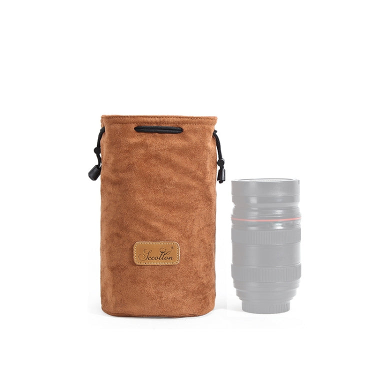 S.C.COTTON Liner Shockproof Digital Protection Portable SLR Lens Bag Micro Single Camera Bag Round Khaki M - free shipping - PMC TechLife - Order now!