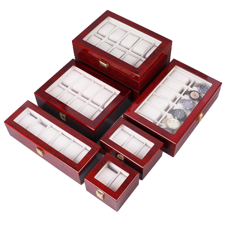 Wooden Baking Paint Watch Box Jewelry Storage Display Box(10-bit Black + Rice Matte) - free shipping - PMc TechLife - Order now!