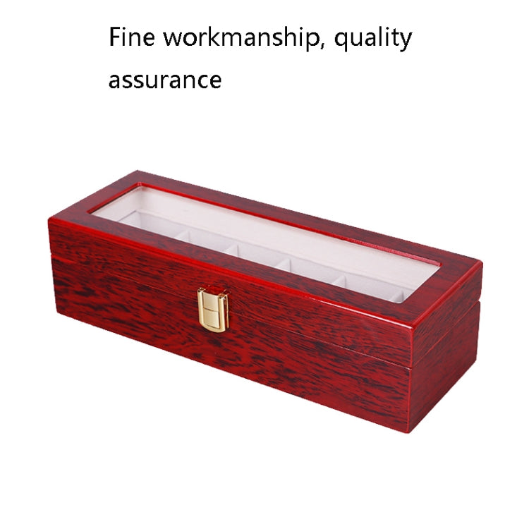 Wooden Baking Paint Watch Box Jewelry Storage Display Box(5-bit Paint) - free shipping - PMc TechLife - Order now!