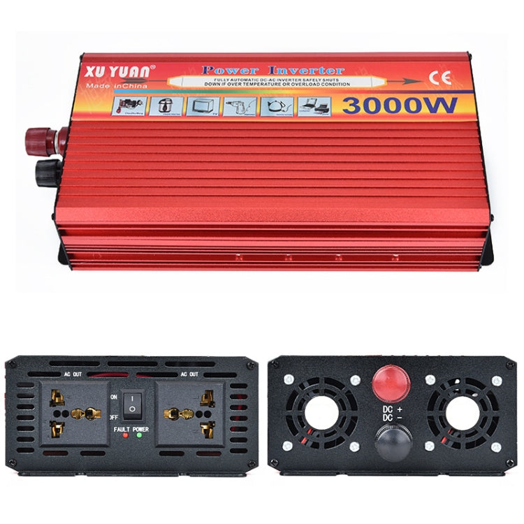 XUYUAN 3000W Car Inverter Car Home Power Converter, Specification: 24V to 110V -  by XUYUAN | Online Shopping South Africa | PMC TechLife | Buy Now Pay Later Mobicred