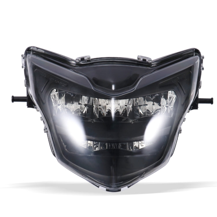 Motorcycle LED Retro Headlights LED Far Near Beam Lights For Yamaha LC135 V2-V6(Smoked Glass) - Headlights by PMC TechLife | Online Shopping South Africa | PMC TechLife | Buy Now Pay Later Mobicred