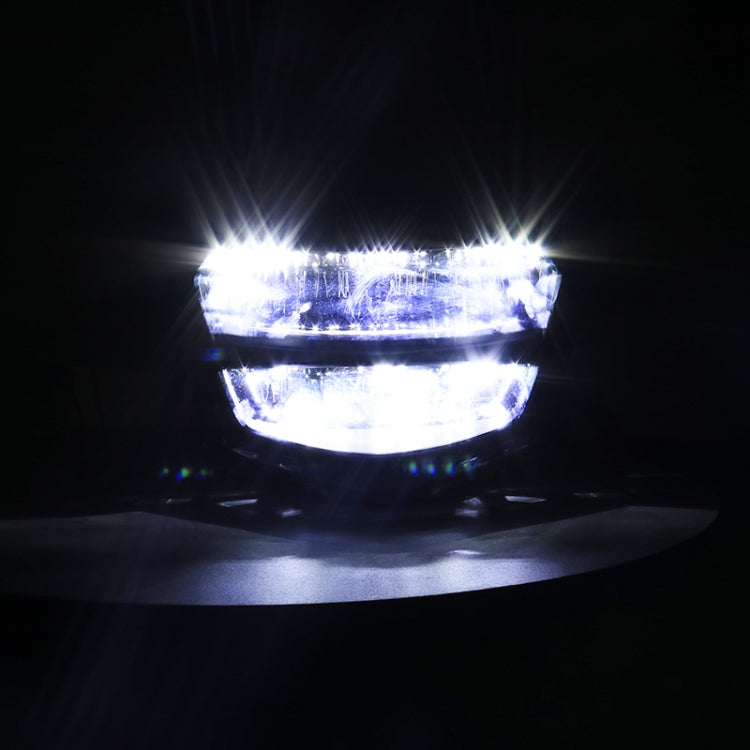 Motorcycle LED Retro Headlights LED Far Near Beam Lights For Yamaha LC135 V2-V6(Smoked Glass) - Headlights by PMC TechLife | Online Shopping South Africa | PMC TechLife | Buy Now Pay Later Mobicred