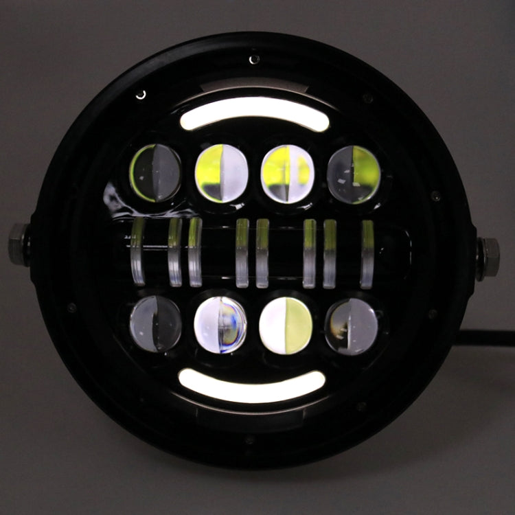 7 Inch Motorcycle Retro Modified Headlights Day Trip LED Far Near Beam Lights  For Wrangler / Harley - Headlights by PMC TechLife | Online Shopping South Africa | PMC TechLife | Buy Now Pay Later Mobicred