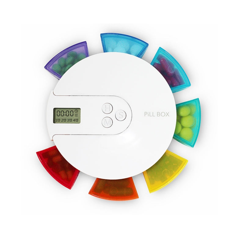 TF217 Portable Timing Reminder Dustproof Plastic Pill Box Pill Storage Box(Colorful) - free shipping - PMC TechLife - Order now!