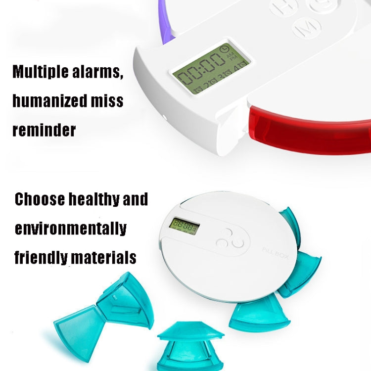 TF217 Portable Timing Reminder Dustproof Plastic Pill Box Pill Storage Box(Colorful) - free shipping - PMC TechLife - Order now!