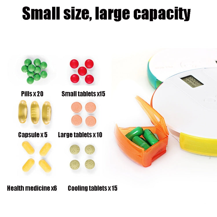 TF217 Portable Timing Reminder Dustproof Plastic Pill Box Pill Storage Box(Colorful) - free shipping - PMC TechLife - Order now!