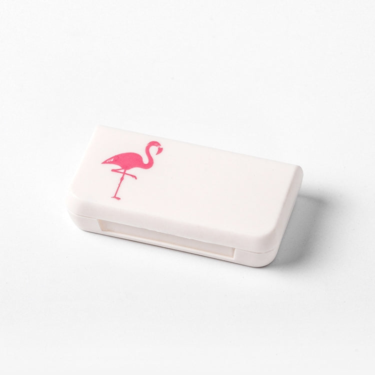 8 PCS Small Portable Moisture-proof Sealed Medicine Box 3 Compartments A Day Medicine Divided(Flamingo) - free shipping - PMC TechLife - Order now!