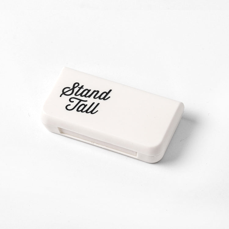 8 PCS Small Portable Moisture-proof Sealed Medicine Box 3 Compartments A Day Medicine Divided(Letter) - free shipping - PMC TechLife - Order now!