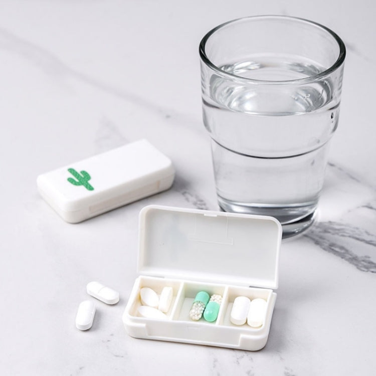 8 PCS Small Portable Moisture-proof Sealed Medicine Box 3 Compartments A Day Medicine Divided(Flamingo) - free shipping - PMC TechLife - Order now!