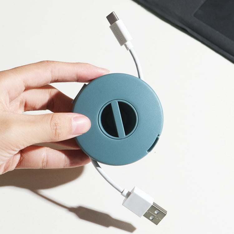 Round Data Cable Storage Box Earphone Storage Collection Box(Transparent) - Storage Boxes by PMC TechLife | Online Shopping South Africa | PMC TechLife | Buy Now Pay Later Mobicred