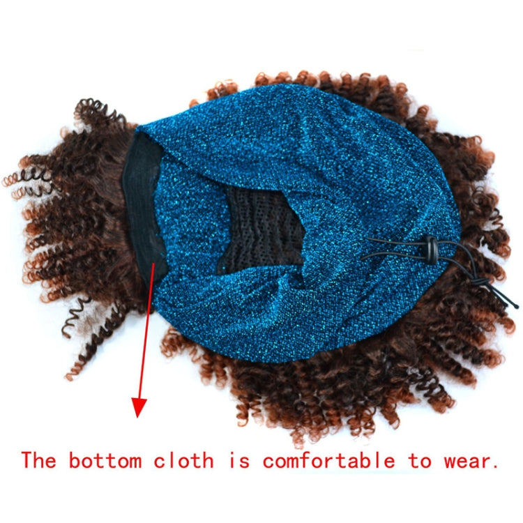 Headscarf Wig Black Gradient Small Curly Wig Explosive Headgear, Colour: 4.TJA5-1B# - free shipping - PMC TechLife - Order now!