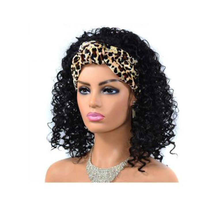 Headscarf Wig Black Gradient Small Curly Wig Explosive Headgear, Colour: 13.TJH6-1B# - free shipping - PMC TechLife - Order now!
