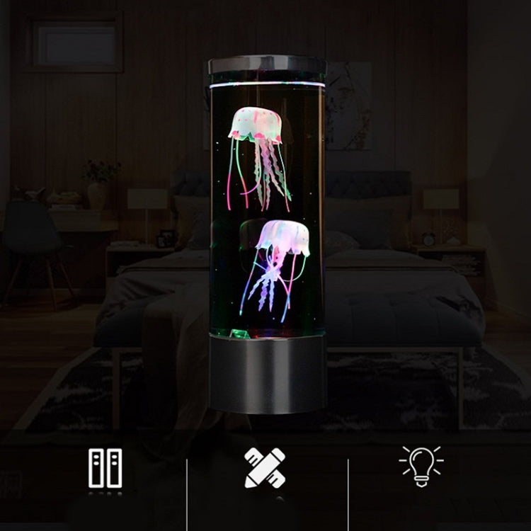 Cylindrical LED Simulation Jellyfish Light USB Powered Colorful Jellyfish Atmosphere Light - Night Lights by PMc TechLife | Online Shopping South Africa | PMc TechLife | Buy Now Pay Later Mobicred