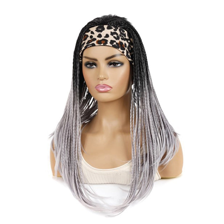 Colored Small Dirty Braid Wig Headgear Hair Band Style Small Braid Wig Headgear(1BTGRAY#7 Leopard Print) - free shipping - PMC TechLife - Order now!