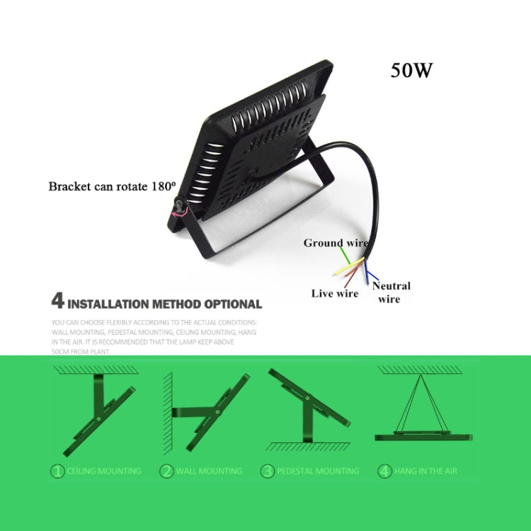 50W Ultra-Thin LED Plant Light, Full Spectrum COB Growth Light, Vegetable, Fruit & Flower Greenhouse Fill Light Without Plug - LED Grow Lights by PMc TechLife | Online Shopping South Africa | PMc TechLife | Buy Now Pay Later Mobicred