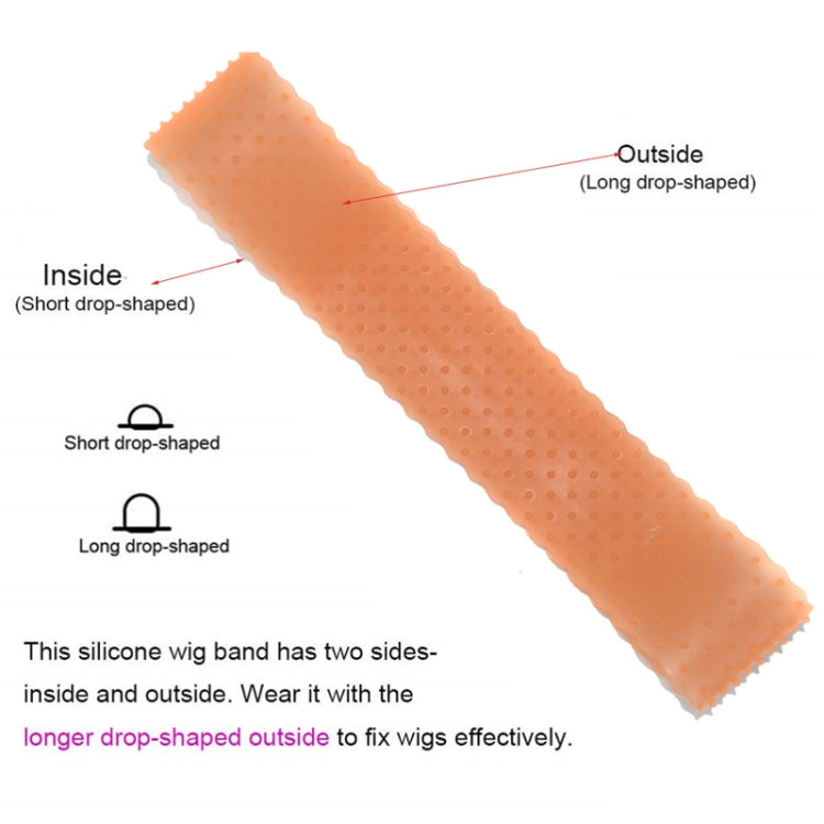 Wig Silicone Hair Band Lace Headgear Silicone Wig Hair Band(Dark Brown) - free shipping - PMC TechLife - Order now!