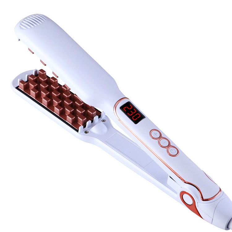 Multi-functional Long & Short Hair Styling Iron Ceramic Tourmaline Volumizing Hair Iron(White gold) - free shipping - PMC TechLife - Order now!