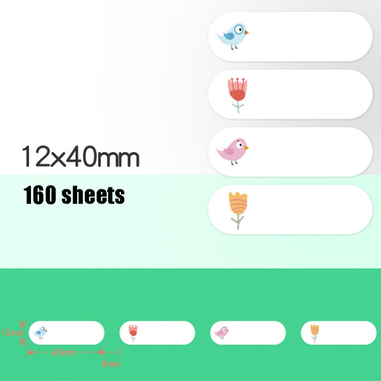 Thermal Label Paper Cosmetic Sticker Bottled Name Sticker For NIIMBOT D11 Printer, Size: Birds and Flowers - Printer Accessories by PMC TechLife | Online Shopping South Africa | PMC TechLife | Buy Now Pay Later Mobicred