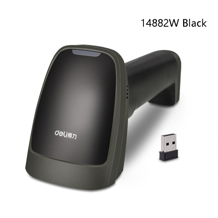 Deli  Wired And Wireless Scanner Drugstore Supermarket Catering Logistics Cash Register Scanner, Model: 14882W (Black) - free shipping - PMC Jewellery - Order now!