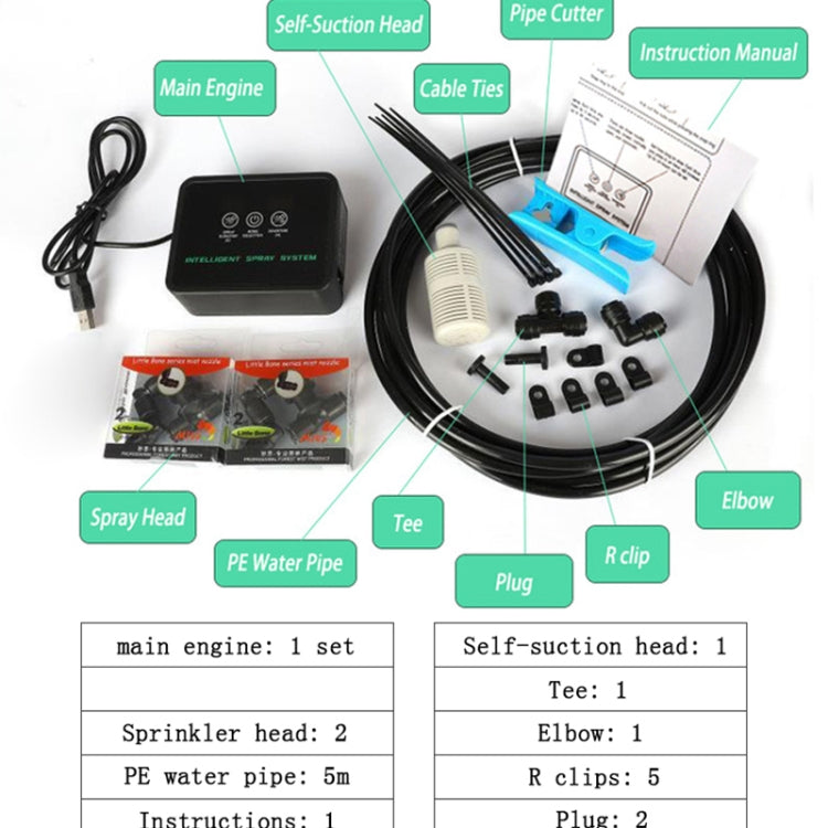 MIUS Tank Timing Spray System Plant Humidification Simulation Rainfall Intelligent Spray System - free shipping - PMC TechLife - Order now!