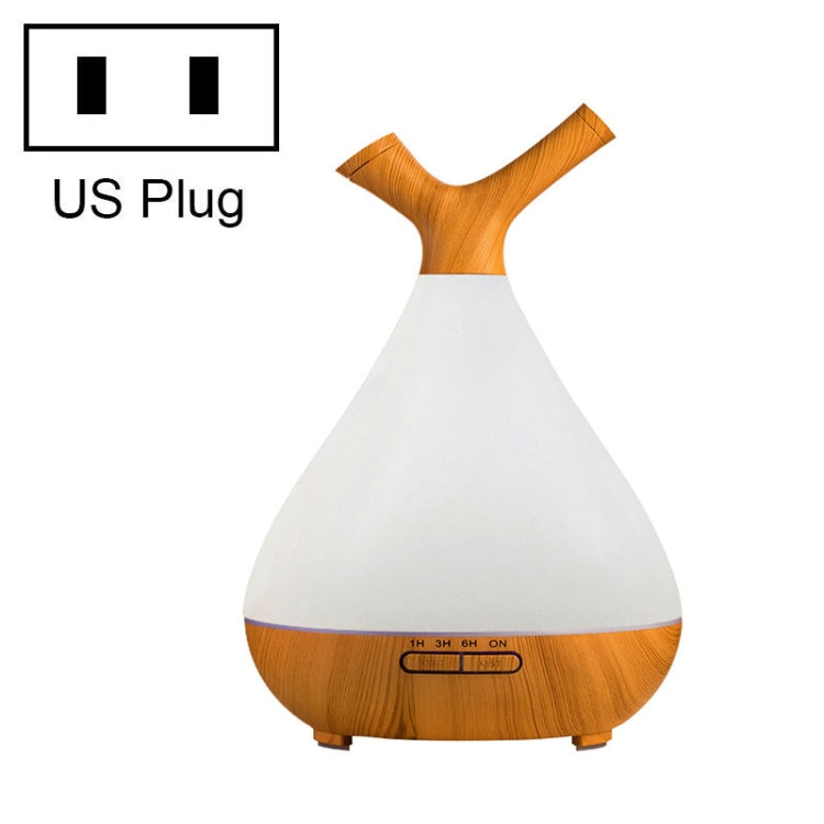 YCTA-008 Household Mute Small Wood Grain Colorful Light Aroma Diffuser Night Tree Air Humidifier, Product specifications: US Plug(Light Wood Grain) - free shipping - PMC TechLife - Order now!