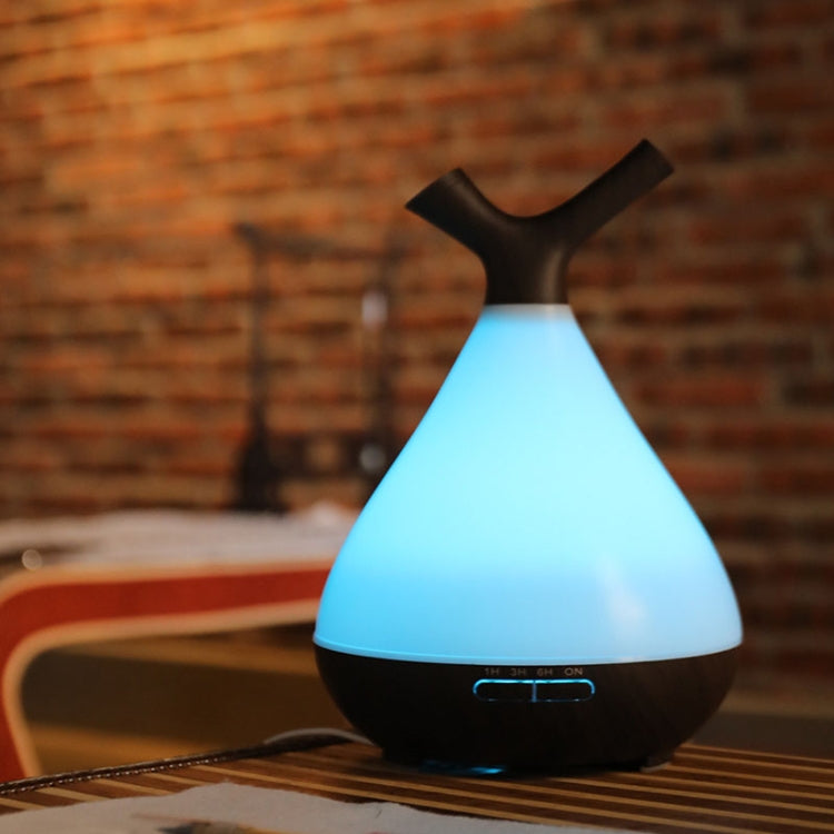 YCTA-008 Household Mute Small Wood Grain Colorful Light Aroma Diffuser Night Tree Air Humidifier, Product specifications: EU Plug(Deep Wood Grain) - free shipping - PMC TechLife - Order now!