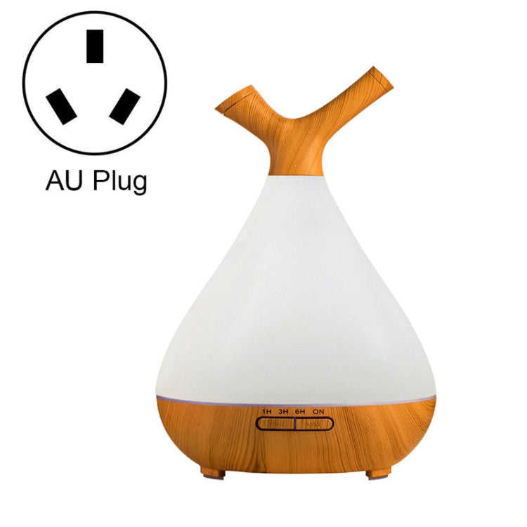 YCTA-008 Household Mute Small Wood Grain Colorful Light Aroma Diffuser Night Tree Air Humidifier, Product specifications: AU Plug(Light Wood Grain) - free shipping - PMC TechLife - Order now!