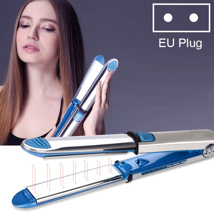 2 in 1 Titanium Hair Straighter Curler Iron(Blue) - free shipping - PMC TechLife - Order now!