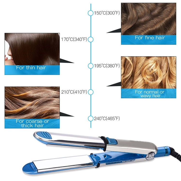 2 in 1 Titanium Hair Straighter Curler Iron(Blue) - free shipping - PMC TechLife - Order now!