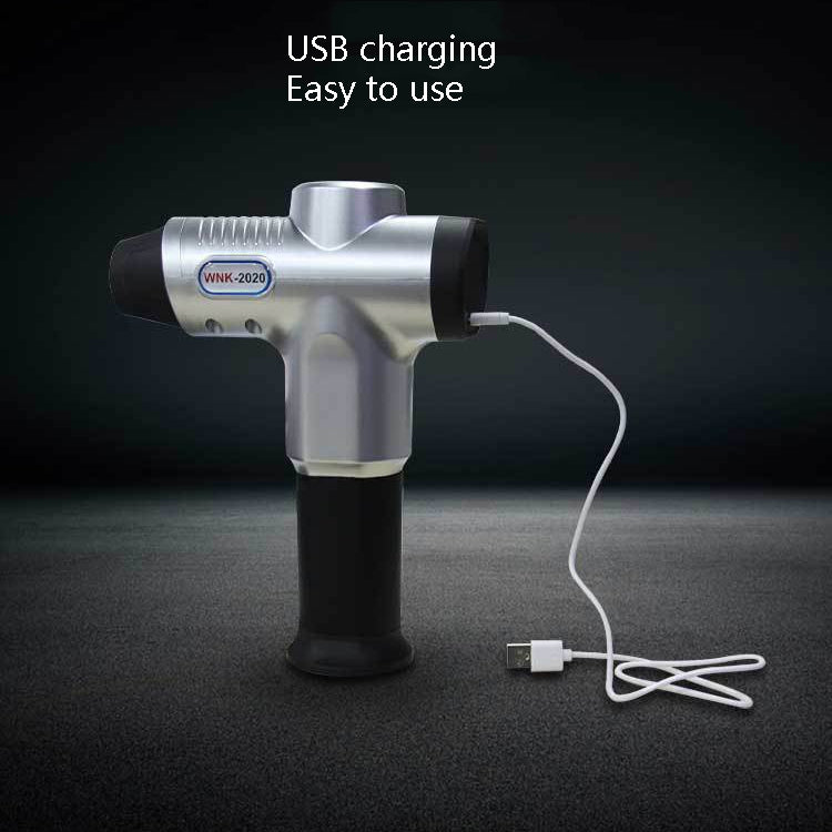 Hishell WK-2020 Electric Massage Gun Muscle Relaxation Charging Massager Portable Fitness Equipment Fascia Gun(Red) - free shipping - PMC TechLife - Order now!