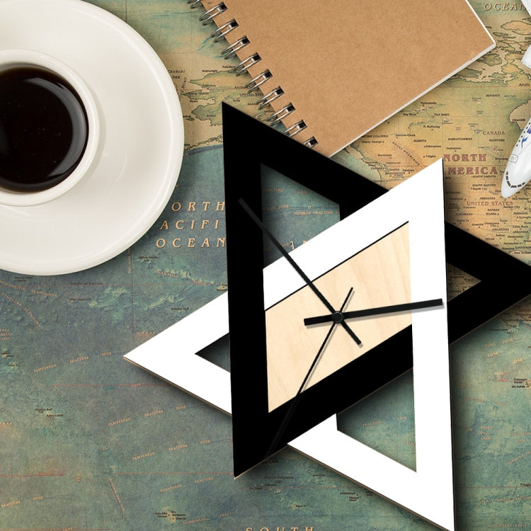 Personality Creative Wall Clock Retro Silent Minimalist Decorative Clock(Black and White) - Wall Clock by PMc TechLife | Online Shopping South Africa | PMc TechLife | Buy Now Pay Later Mobicred