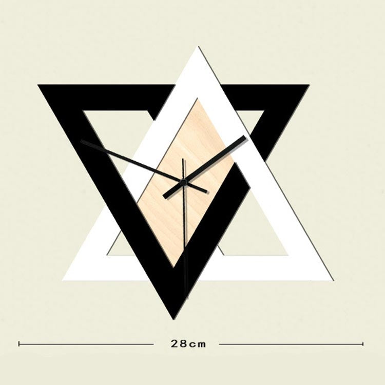 Personality Creative Wall Clock Retro Silent Minimalist Decorative Clock(Black and White) - Wall Clock by PMc TechLife | Online Shopping South Africa | PMc TechLife | Buy Now Pay Later Mobicred