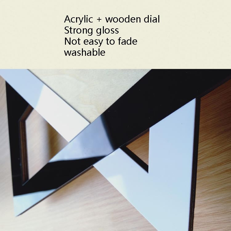 Personality Creative Wall Clock Retro Silent Minimalist Decorative Clock(Black and White) - Wall Clock by PMc TechLife | Online Shopping South Africa | PMc TechLife | Buy Now Pay Later Mobicred