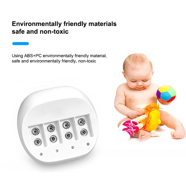 Four-Slot 9V Lithium Battery Charger For Multimeter Microphone Remote Control Battery Charger, US Plug - Charger & Converter by PMC TechLife | Online Shopping South Africa | PMC TechLife | Buy Now Pay Later Mobicred