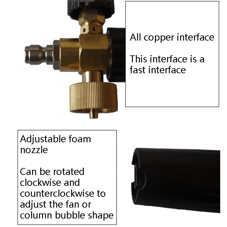Car Wash Water Gun Foam Pot High Pressure Foam Gun Foam Pot(Black Handle) - Car Washer & Accessories by PMC TechLife | Online Shopping South Africa | PMC TechLife | Buy Now Pay Later Mobicred