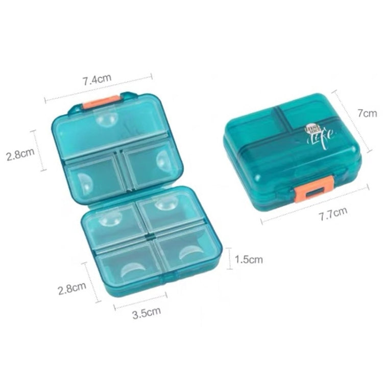 Mizi Small Pill Box Portable Dispensing Medicines Boxes, Colour: 7 Grid (Grey) - free shipping - PMC TechLife - Order now!