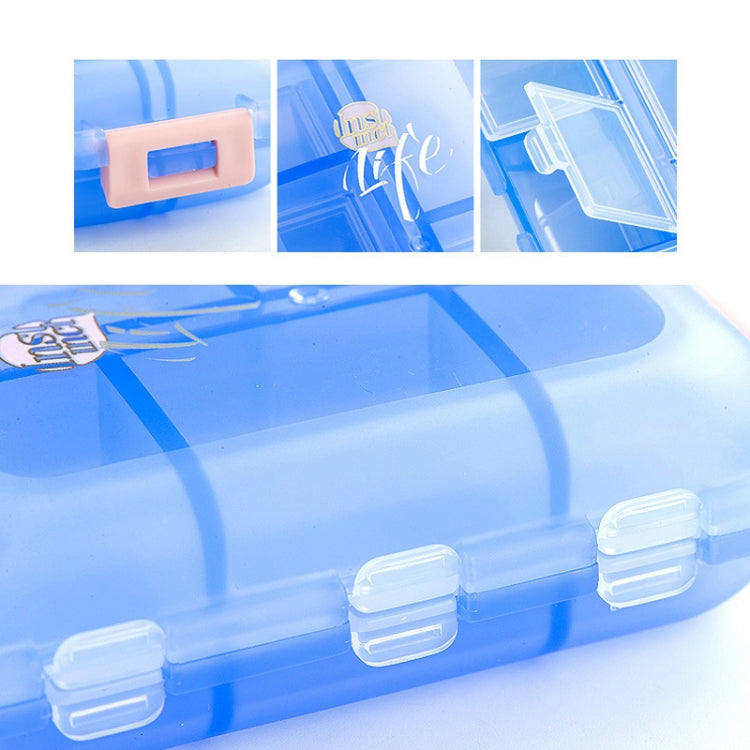 Mizi Small Pill Box Portable Dispensing Medicines Boxes, Colour: 7 Grid (Grey) - free shipping - PMC TechLife - Order now!