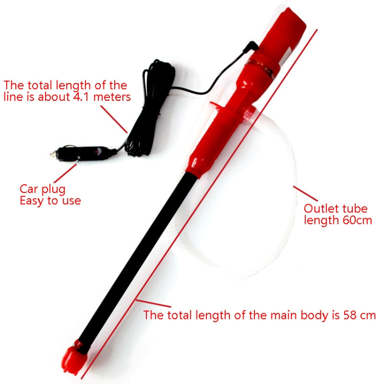 Vehicle-Mounted Electric Oil Pump Oil Pipe Fuel Pump Fish Tank Water Changer(12V Red) - oil tank tubes & oil pumps by PMC TechLife | Online Shopping South Africa | PMC TechLife | Buy Now Pay Later Mobicred