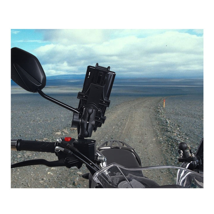 Motorcycle Multi-Function Mobile Phone Holder Adjustable Universal Locomotive Riding Anti-Shake Fixed Equipment(Elf Deer U Type) - Holder by PMC TechLife | Online Shopping South Africa | PMC TechLife | Buy Now Pay Later Mobicred
