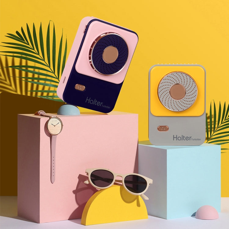 SHC-S03 USB Desktop Leafless Outdoor Sports Portable Lazy Hanging Neck Fan, Colour: Yellow - Electric Fans by PMC TechLife | Online Shopping South Africa | PMC TechLife | Buy Now Pay Later Mobicred