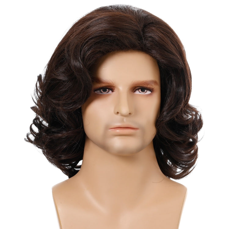 Men Wigs Oblique Bangs Fluffy Short Curly Hair - free shipping - PMC TechLife - Order now!