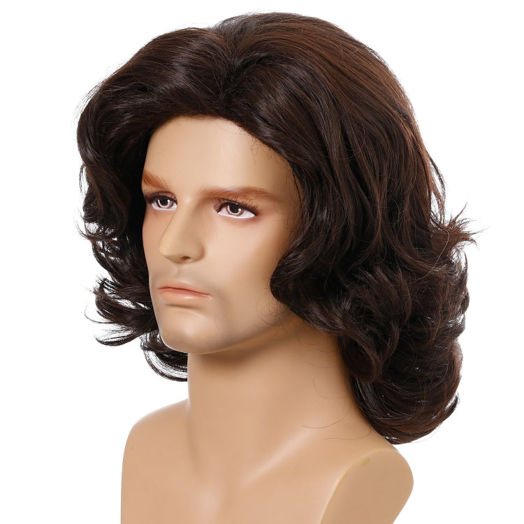 Men Wigs Oblique Bangs Fluffy Short Curly Hair - free shipping - PMC TechLife - Order now!