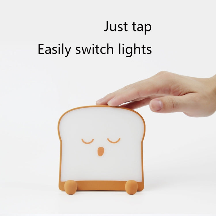 F-L-01 Toast Bread Night Light With Mobile Phone Holder Children Bedroom Timing Sleep Light(Snooze) - Night Lights by PMc TechLife | Online Shopping South Africa | PMc TechLife | Buy Now Pay Later Mobicred