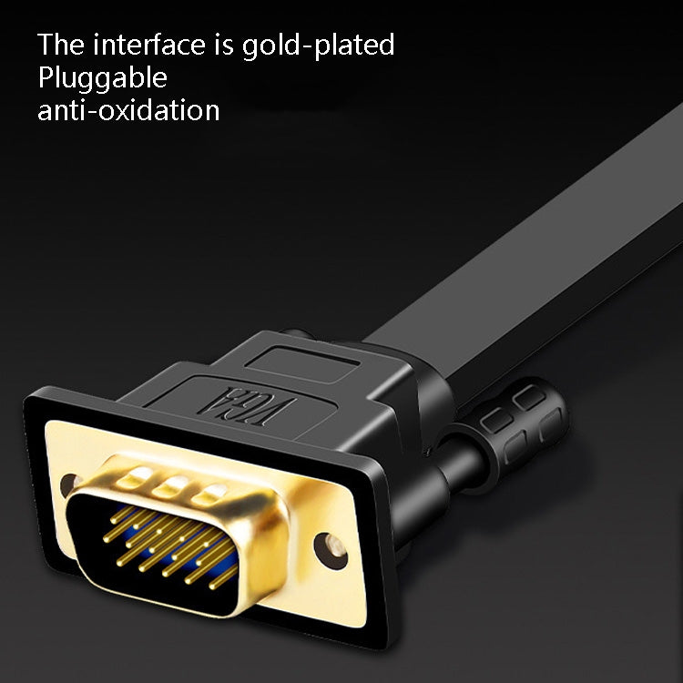 2m JH HV10 1080P HDMI to VGA Cable Projector TV Box Computer Notebook Industrial Display Adapter Cable - Cable by JH | Online Shopping South Africa | PMC TechLife | Buy Now Pay Later Mobicred