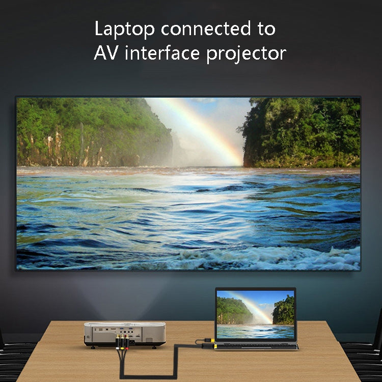 2m JingHua HDMI-3RCA HDMI To 3RCA Conversion Cable Set-Top TV Projector AV Lotus Converter Cable - free shipping - PMC Jewellery - Order now!