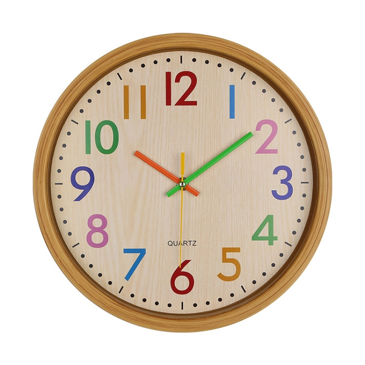 12 Inch Living Room Creative Color Wood Grain Wall Clock Quartz Clock  Classroom Children  Personality Wall  Clock - Wall Clock by PMc TechLife | Online Shopping South Africa | PMc TechLife | Buy Now Pay Later Mobicred