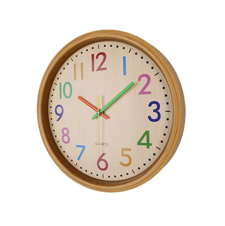 12 Inch Living Room Creative Color Wood Grain Wall Clock Quartz Clock  Classroom Children  Personality Wall  Clock - Wall Clock by PMc TechLife | Online Shopping South Africa | PMc TechLife | Buy Now Pay Later Mobicred