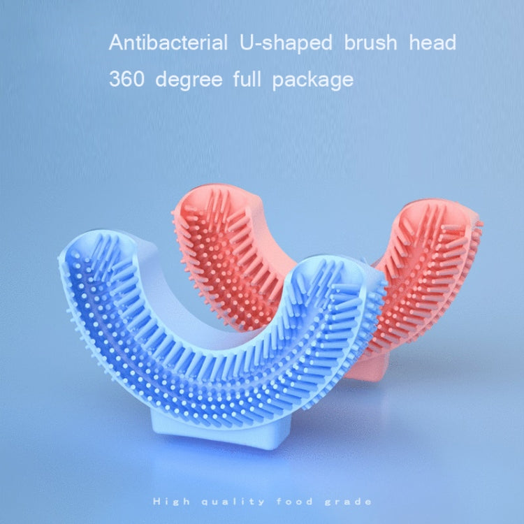 Silicone U-Shaped Replaceable Brush Head 2-8 Years Old Oral Electric Toothbrush Head(Blue) - Replacement Brush Heads by PMC TechLife | Online Shopping South Africa | PMC TechLife | Buy Now Pay Later Mobicred