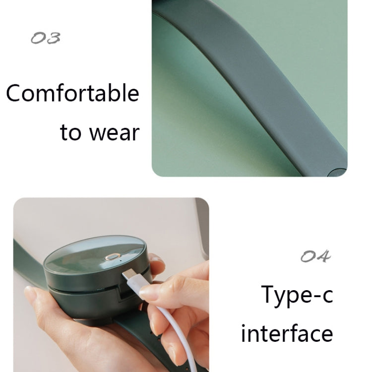 G3 Portable Outdoor Kids USB Mini Mirror Leafless Watch Fan(Green) - Electric Fans by PMC Jewellery | Online Shopping South Africa | PMC Jewellery | Buy Now Pay Later Mobicred